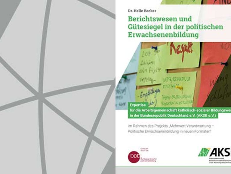 Cover: Berichtswesen und Gütesiegel in der politischen Erwachsenenbildung