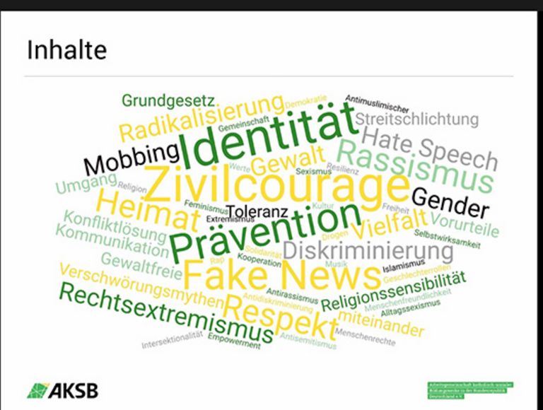Um Werte wie Respekt, Zivilcourage und Toleranz geht es nicht nur, aber auch, im Projekt „Religionssensible politische Bildungsarbeit."