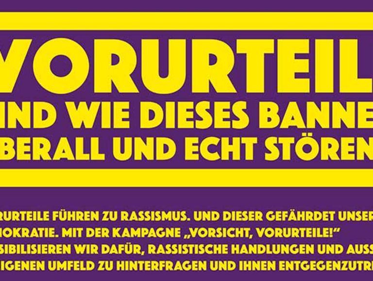 Vorurteile sind wie dieser Banner. Überall und echt störend!